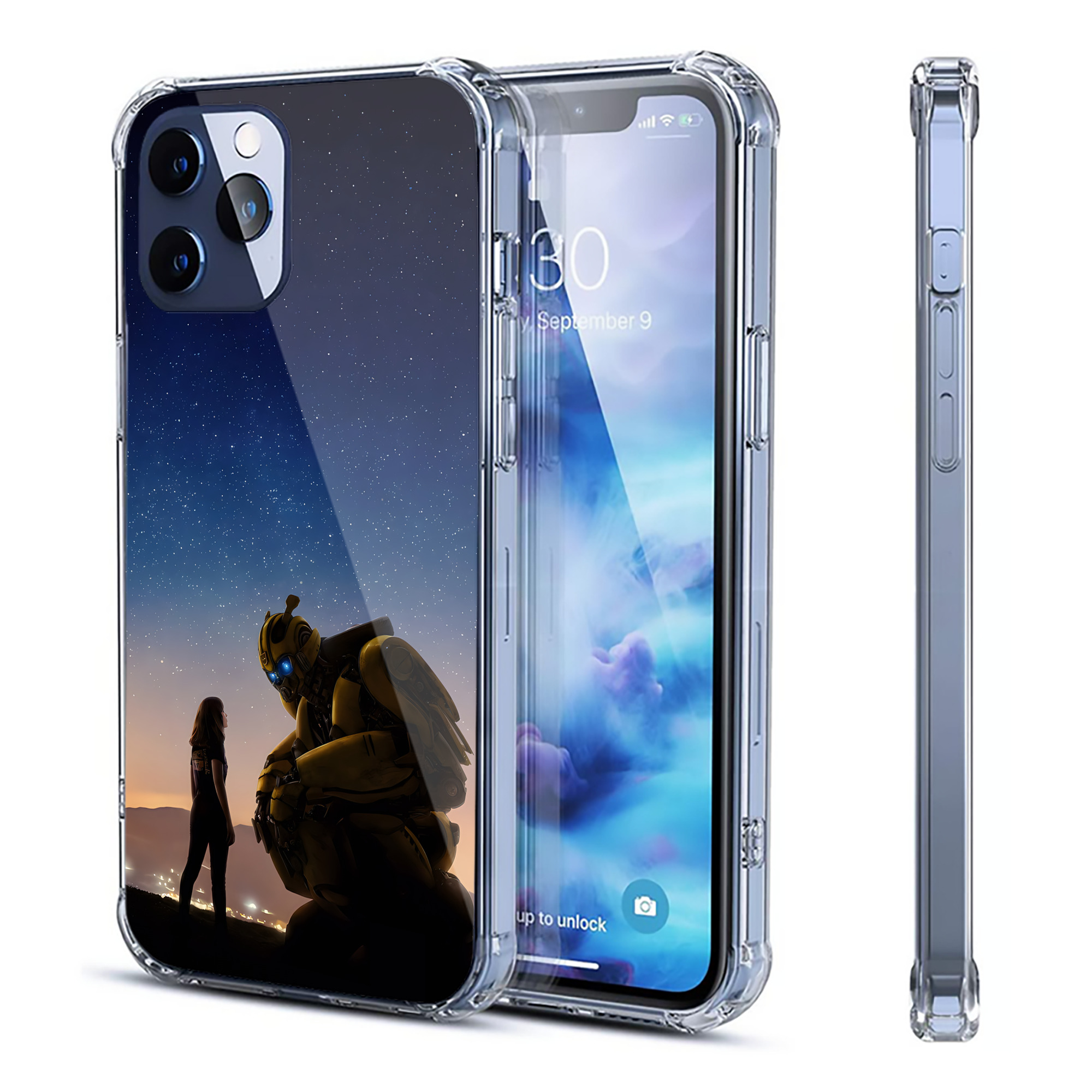 （画像用） Transformers トランスフォーマー 【iPhone 12シリーズ対応】透明スマホケース（クリアソフトケース）